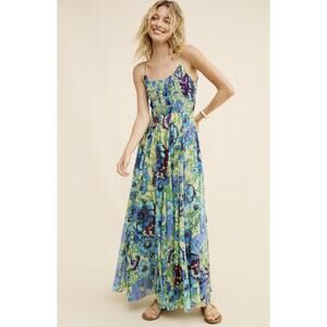 Free People Ciella Printed Maxi Dress in Yellow motif